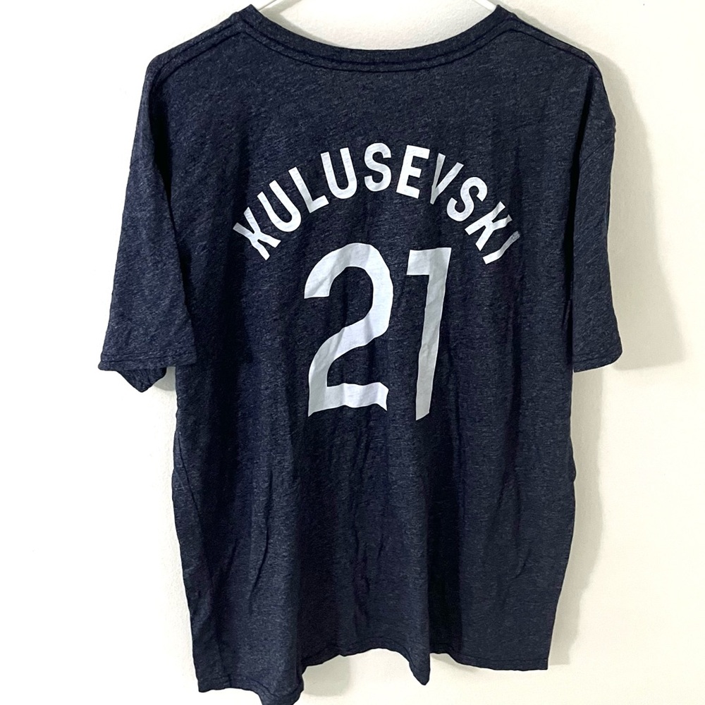 Tottenham Hotspur Dejan Kulusevski #21 Navy T-Shirt, Size: XL - Picture 2 of 6